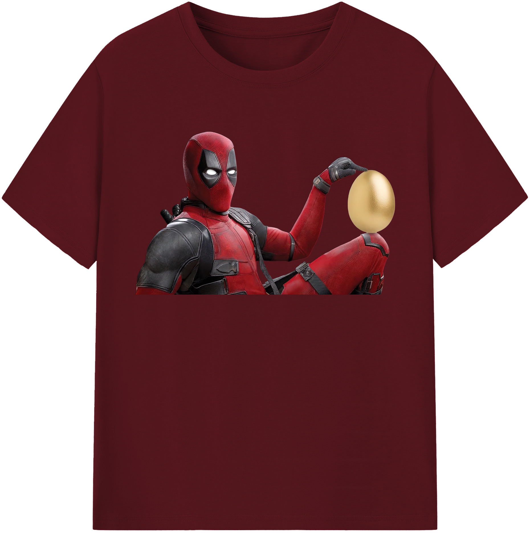 （画像用） Deadpool デッドプール 綿100％半袖Tシャツ（フロントプリント）